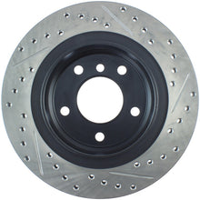 Load image into Gallery viewer, StopTech Power Slot 00 BMW 323 / 01-07 325 / 99-00 328 Series Rear Right Drilled &amp; Slotted Rotor

