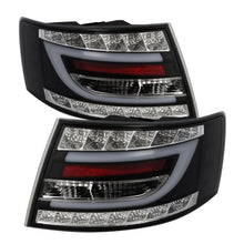 Load image into Gallery viewer, Spyder Audi A6 05-08 4Dr Sedan( not fit Quattro) Light Bar LED Tail Lights Blk ALT-YD-AA605-LBLED-BK
