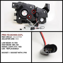 Load image into Gallery viewer, Spyder Dodge Charger 06-10 Projector Headlights Halogen Model CCFL Halo LED Blk PRO-YD-DCH05-CCFL-BK
