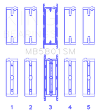 Load image into Gallery viewer, King BMW N63/S63 (Size +0.25mm) Crankshaft Main Bearing Set
