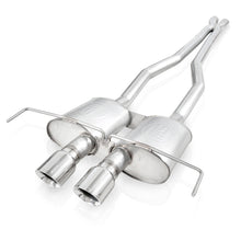Load image into Gallery viewer, Stainless Works 2009-15 Cadillac CTS-V Coupe 3in Catback System X-Pipe Chambered Mufflers 4in Tips
