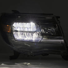 Load image into Gallery viewer, AlphaRex 05-11 Toyota Tacoma LUXX Crystal Headlights Plank Style Design Black w/Activation Light/DRL
