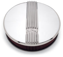 Load image into Gallery viewer, Edelbrock Air Cleaner Classic Series Round Aluminum Top Cloth Element 14In Dia X 3 9In Polished
