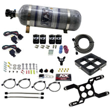 Load image into Gallery viewer, Nitrous Express Dominator Dual Stage Billet Crossbar Nitrous Kit (50-300 &amp; 100-500HP) w/Comp Bottle
