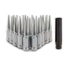 Load image into Gallery viewer, Mishimoto Mishimoto Steel Spiked Lug Nuts M12 x 1.5 24pc Set Chrome
