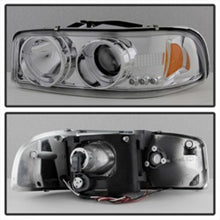 Load image into Gallery viewer, Spyder GMC Sierra 1500/2500/3500 99-06 Projector Headlights LED Halo LED Chrome PRO-YD-CDE00-HL-C
