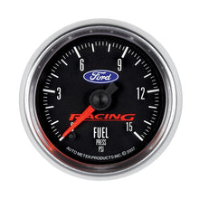 Load image into Gallery viewer, Autometer Ford Racing 52mm Digital Stepper Motor 15PSI Fuel Pressure Gauge
