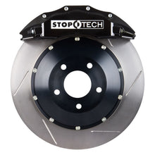 Load image into Gallery viewer, StopTech 08-09 Evo X Front BBK w/ Black ST-60 Calipers Slotted 355x32mm Rotors Pads and SS Lines
