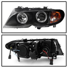 Load image into Gallery viewer, Spyder BMW E46 3-Series 02-05 4DR Projector Headlights 1PC LED Halo Blk PRO-YD-BMWE4602-4D-AM-BK
