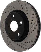 Load image into Gallery viewer, StopTech 07-09 Lexus ES 250/ES 300/ ES330/ES350 SportStop Slotted &amp; Drilled Left Front Rotor
