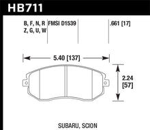 Load image into Gallery viewer, Hawk 13-16 Scion FR-S 2.0L Base OE Incl.Clips Shims Front ER-1 Brake Pads
