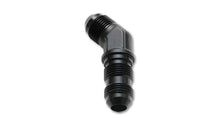 Load image into Gallery viewer, Vibrant -16AN Bulkhead Adapter 45 Deg Elbow Fitting - Anodized Black
