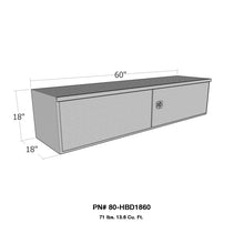 Load image into Gallery viewer, Westin/Brute HD Under Body 18in x 60in Barn Door w/ 3 Part Latch - Aluminum
