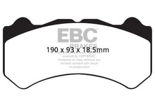 Load image into Gallery viewer, EBC 08-11 Nissan GT-R (R35) 3.8 Twin Turbo (Cast Iron Rotors) Bluestuff Front Brake Pads
