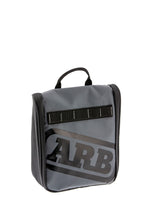 Load image into Gallery viewer, ARB Toiletries Bag Charcoal Finish w/ Red Highlights PVC Outer Shell Mesh Pockets Mirror
