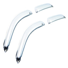 Load image into Gallery viewer, AVS 99-16 Ford F-250 Super Duty Supercrew Ventvisor Front &amp; Rear Window Deflectors 4pc - Chrome
