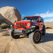 Load image into Gallery viewer, Go Rhino 07-20 Jeep Wrangler JL/JLU/JK/JKU/Gladiator JT Rockline Full Width Bumper w/ Overrider

