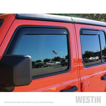 Load image into Gallery viewer, Westin 2018-2019 Jeep Wrangler JL Unlimited Wade In-Channel Wind Deflector 4pc - Smoke
