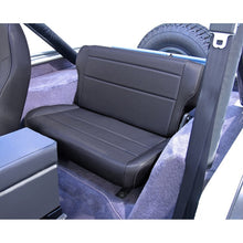 Load image into Gallery viewer, Rugged Ridge Fold&amp;Tumble Rear Seat Black Denim 76-95 Jeep CJ / Jeep Wrangler
