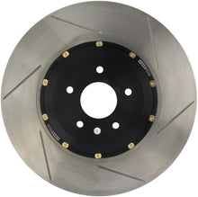 Load image into Gallery viewer, StopTech 09-11 Nissan GT-R Front Left Slotted Bare Iron 380x34mm Aero-Rotor Kit
