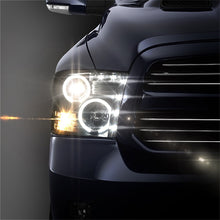 Load image into Gallery viewer, Spyder Dodge Ram 1500 09-14 Projector Headlights Halogen- CCFL Halo LED - Blk PRO-YD-DR09-CCFL-BK

