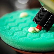 Load image into Gallery viewer, Chemical Guys Hex-Logic Quantum Heavy Polishing Pad - Green - 6.5in
