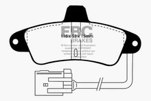 Load image into Gallery viewer, EBC 95-00 Ford Contour 2.0 Greenstuff Rear Brake Pads

