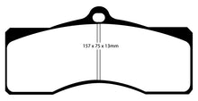 Load image into Gallery viewer, EBC 68-69 Chevrolet Camaro (1st Gen) 4.9 Bluestuff Front Brake Pads
