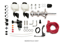Load image into Gallery viewer, Wilwood Tandem Remote M/C Kit w L/H Brkt &amp; Prop Valve - 7/8in Bore Ball Burnished-W/Pushrod
