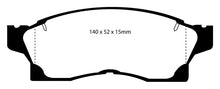Load image into Gallery viewer, EBC 91-92 Toyota MR2 2.0 Turbo Yellowstuff Front Brake Pads
