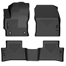 Load image into Gallery viewer, Husky Liners 2022 Toyota Corolla Cross FWD Weatherbeater Black Front &amp; 2nd Seat Floor Liners
