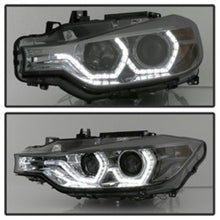 Load image into Gallery viewer, Spyder 12-14 BMW F30 3 Series 4DR Projector Headlights - LED DRL - Smoke (PRO-YD-BMWF3012-DRL-SM)

