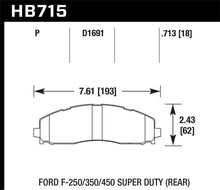 Load image into Gallery viewer, Hawk 15-17 Ford F-250/350 LTS Street Rear Brake Pads
