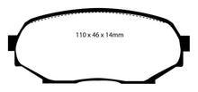 Load image into Gallery viewer, EBC 90-93 Geo Storm 1.6 Yellowstuff Front Brake Pads
