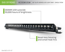 Load image into Gallery viewer, DV8 Offroad 20in Elite Series Light Bar 105W LED - Single Row
