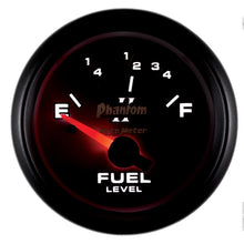Load image into Gallery viewer, Autometer Phantom 2-1/16in 73-10 OHM Fuel Level Gauge
