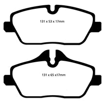 Load image into Gallery viewer, EBC 14+ Mini Hardtop 1.5 Turbo Cooper Redstuff Front Brake Pads
