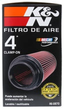 Load image into Gallery viewer, K&amp;N Universal Rubber Filter 4inch FLG / 6inch OD-B / 4-5/8inch OD-T / 9inch H
