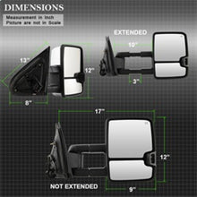 Load image into Gallery viewer, xTune Chevy Silverado 14-16 Heated Amber LED Signal Mirror Chrome MIR-CSIL14S-G3C-PWH-AM-SET
