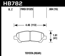 Load image into Gallery viewer, Hawk 08-13 Toyota Highlander Performance Ceramic Street Rear Brake Pads
