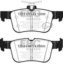 Load image into Gallery viewer, EBC 2013+ Lincoln MKZ 2.0L Hybrid Yellowstuff Rear Brake Pads
