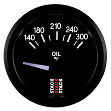 Load image into Gallery viewer, Autometer Stack 52mm 140-300 Deg F 1/8in NPTF Electric Oil Temp Gauge - Black
