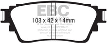 Load image into Gallery viewer, EBC 18-21 Mitsubishi Outlander Yellowstuff Rear Brake Pads
