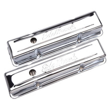 Load image into Gallery viewer, Edelbrock Valve Cover Signature Series Chevrolet 1959-1986 262-400 CI V8 Tall Chrome
