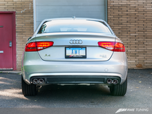 Load image into Gallery viewer, AWE Tuning Audi B8 A4 Touring Edition Exhaust - Quad Tip Polished Silver Tips - Does Not Fit Cabrio
