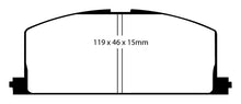 Load image into Gallery viewer, EBC 83-86 Toyota Camry 2.0 Redstuff Front Brake Pads

