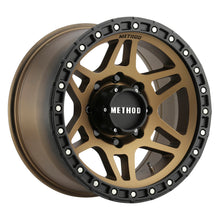 Load image into Gallery viewer, Method MR312 18x9 +18mm Offset 8x6.5 130.81mm CB Method Bronze/Black Street Loc Wheel
