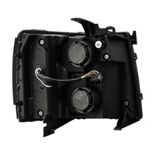 Load image into Gallery viewer, AlphaRex 07-13 Chevy 1500 LUXX LED Proj Headlights Plank Design Chrome w/ Activ Light/Seq Signal/DRL
