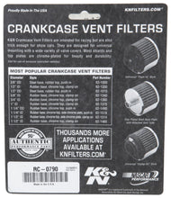 Load image into Gallery viewer, K&amp;N Universal Chrome Filter 1 3/8 inch FLG / 2 1/2 inch Base / 2 inch Top / 2 1/4 inch Height
