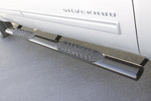 Load image into Gallery viewer, Lund 01-13 Chevy Silverado 1500 Crew Cab 5in. Oval Straight SS Nerf Bars - Polished
